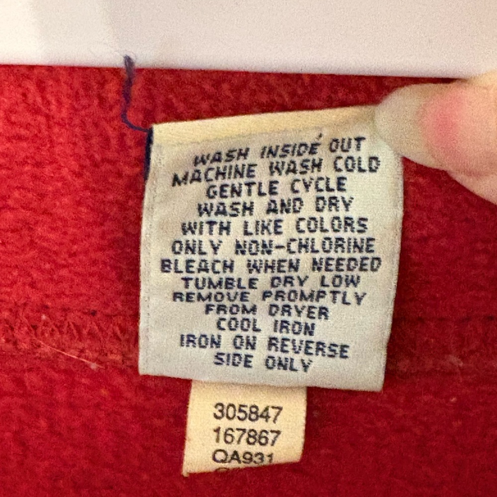 Old Navy Men's Quarter Zip-Up Red & Black Jacket. Size L. EUC. - Picture 10 of 10